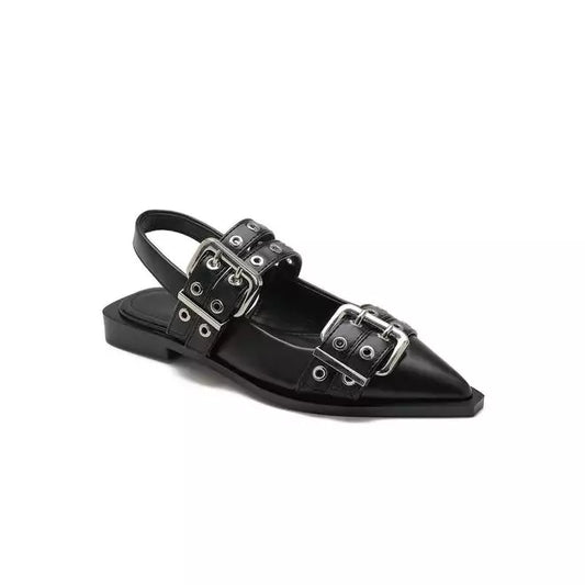 Slingback ballerinas sandals.