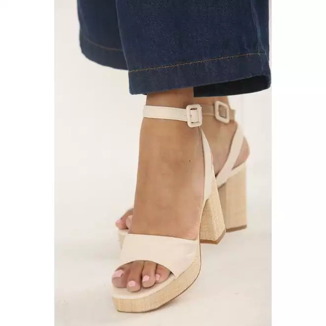 Gold Block heels