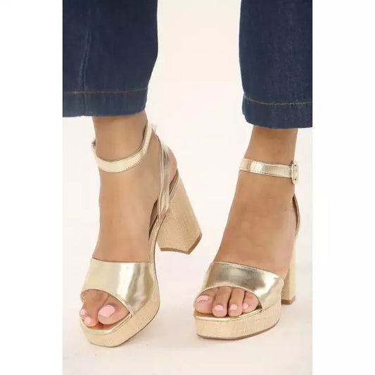 Gold Block heels