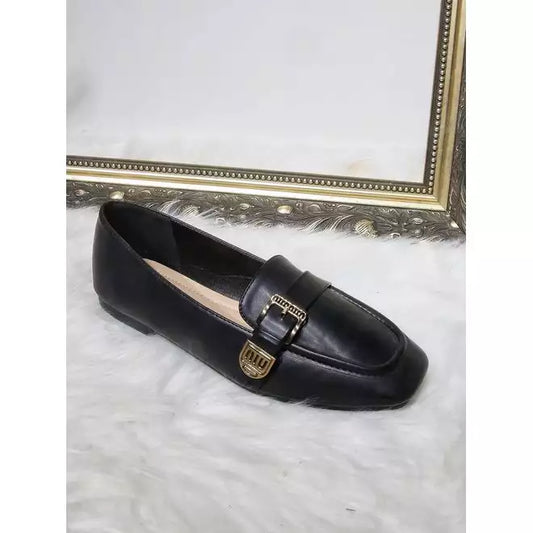 flat slip on loafer shoes