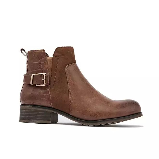 Buckle Chelsea Ankle Boots