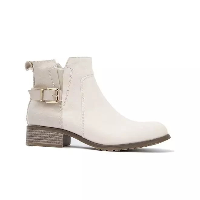 Buckle Chelsea Ankle Boots