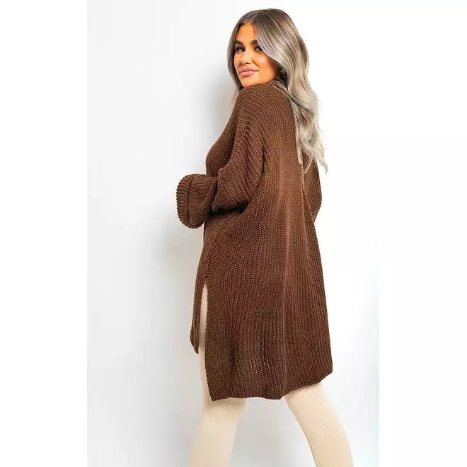 Oversized Long Sleeve Knitted Jumper