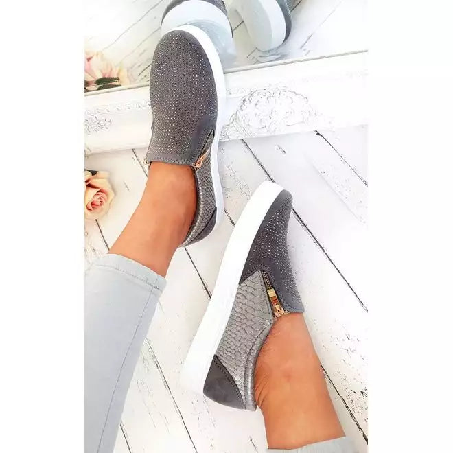 Suede Zip Pumps Trainers