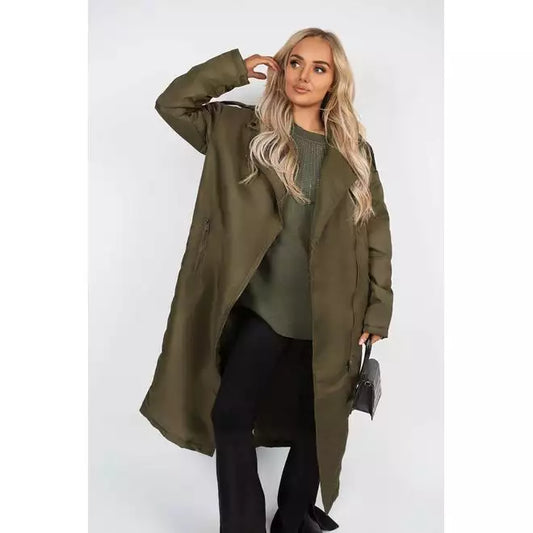 Padded coat with side pocket