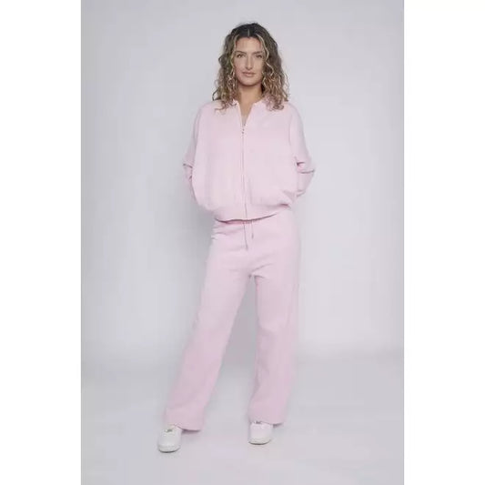 Oversized Bomber Style Fleece Zipper Co-ord