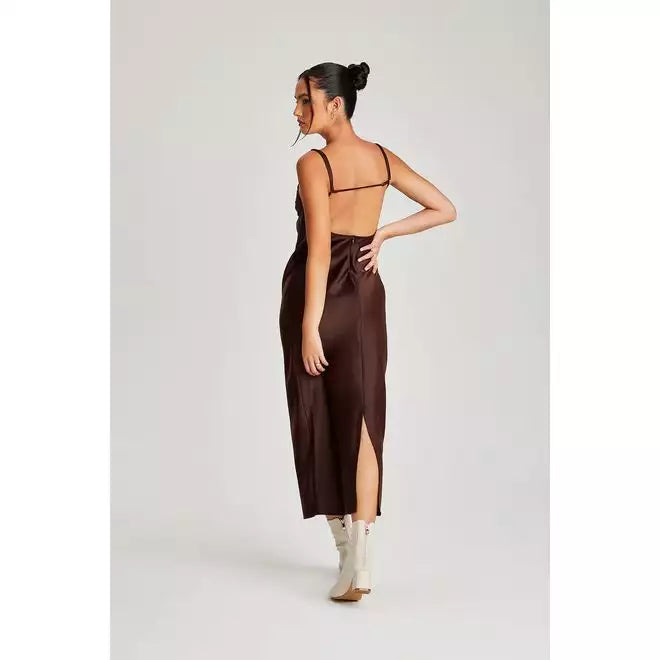 Satin Midi Dress