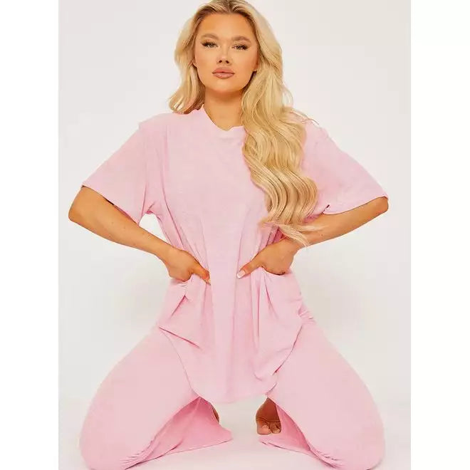 Oversized top and flare co-ord