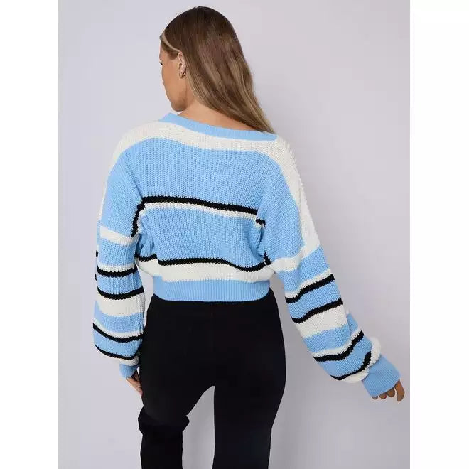 Oversized Cropped Knitted Jumper